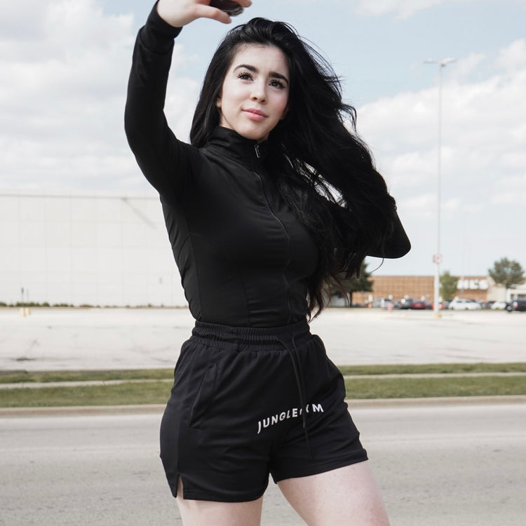 5' Double Mesh Shorts - Black - Junglegym Athletics
