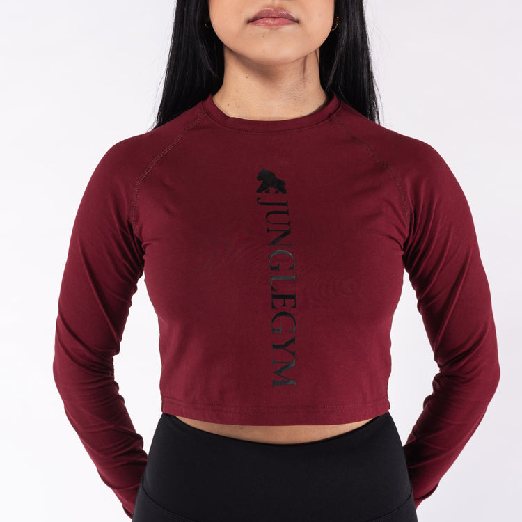 Long Sleeve Crop Top Training T-shirts - Junglegym Athletics