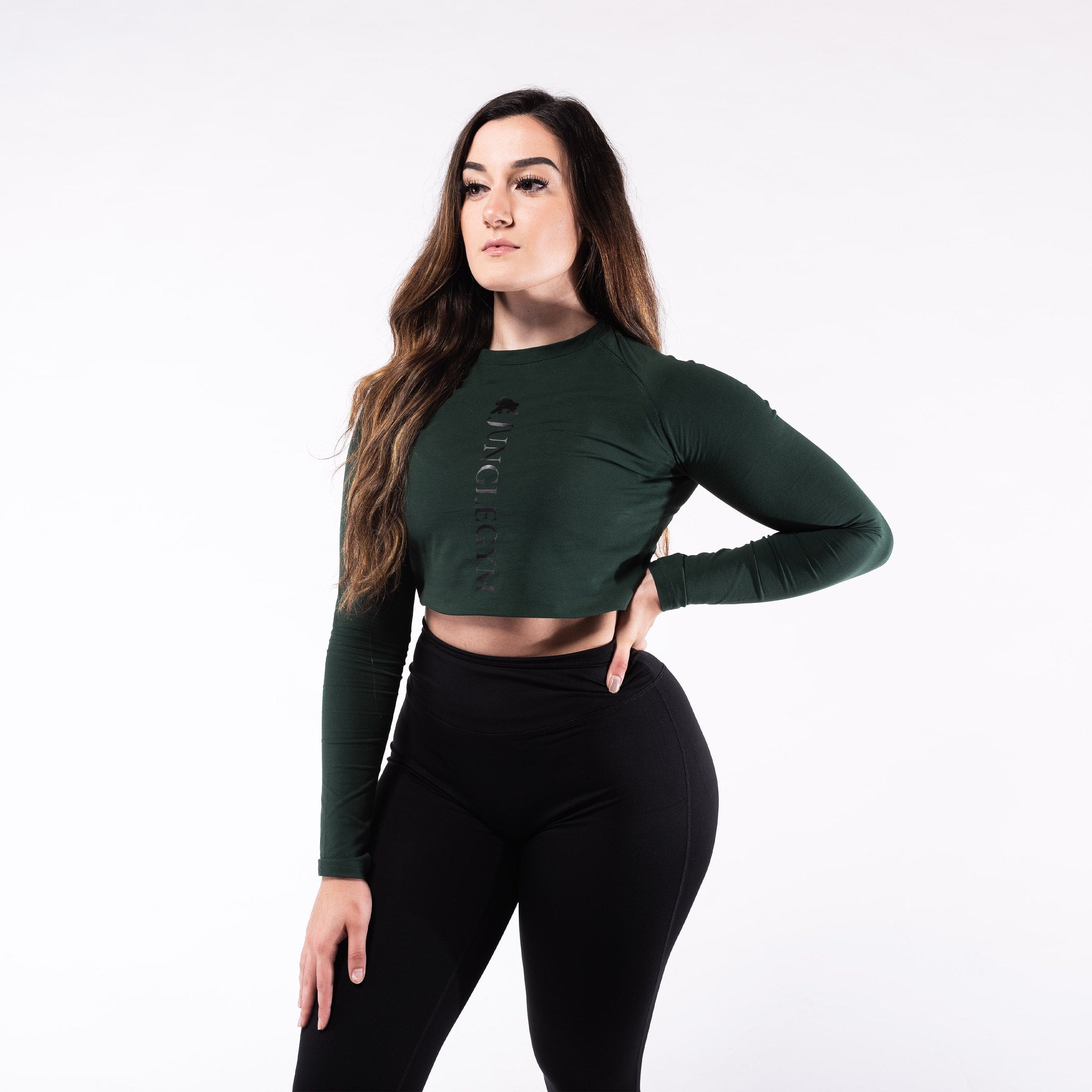 Long Sleeve Crop Top Training T-shirts - Junglegym Athletics