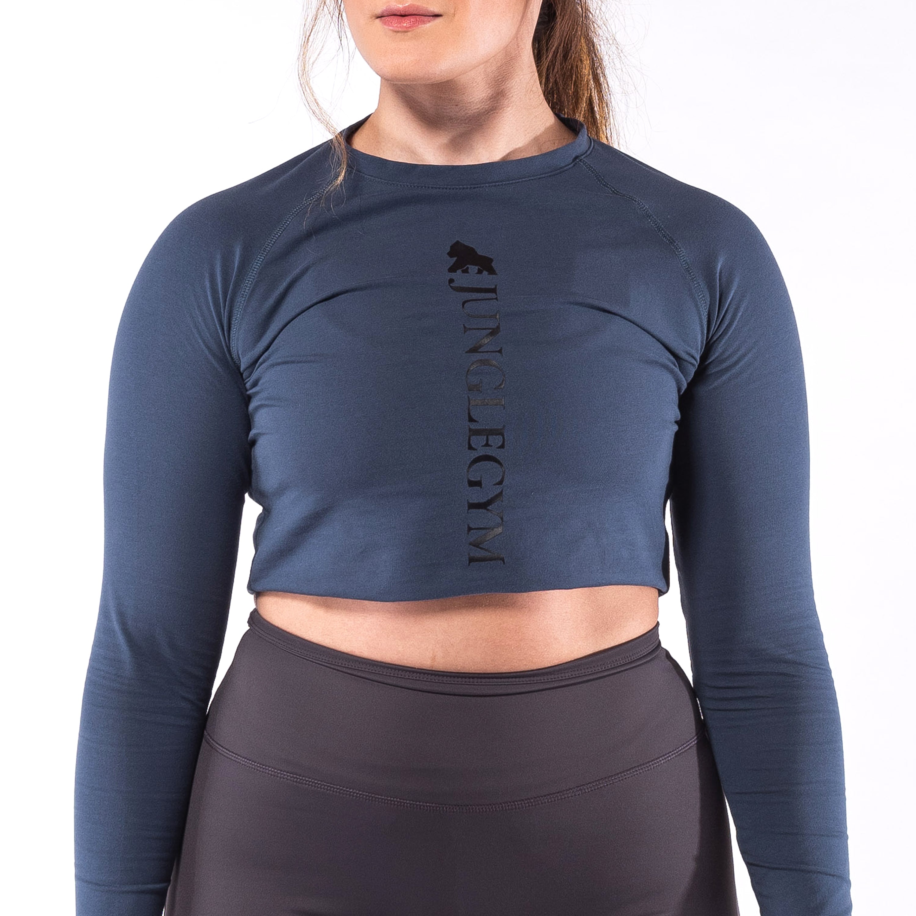 Long Sleeve Crop Top Training T-shirts - Junglegym Athletics