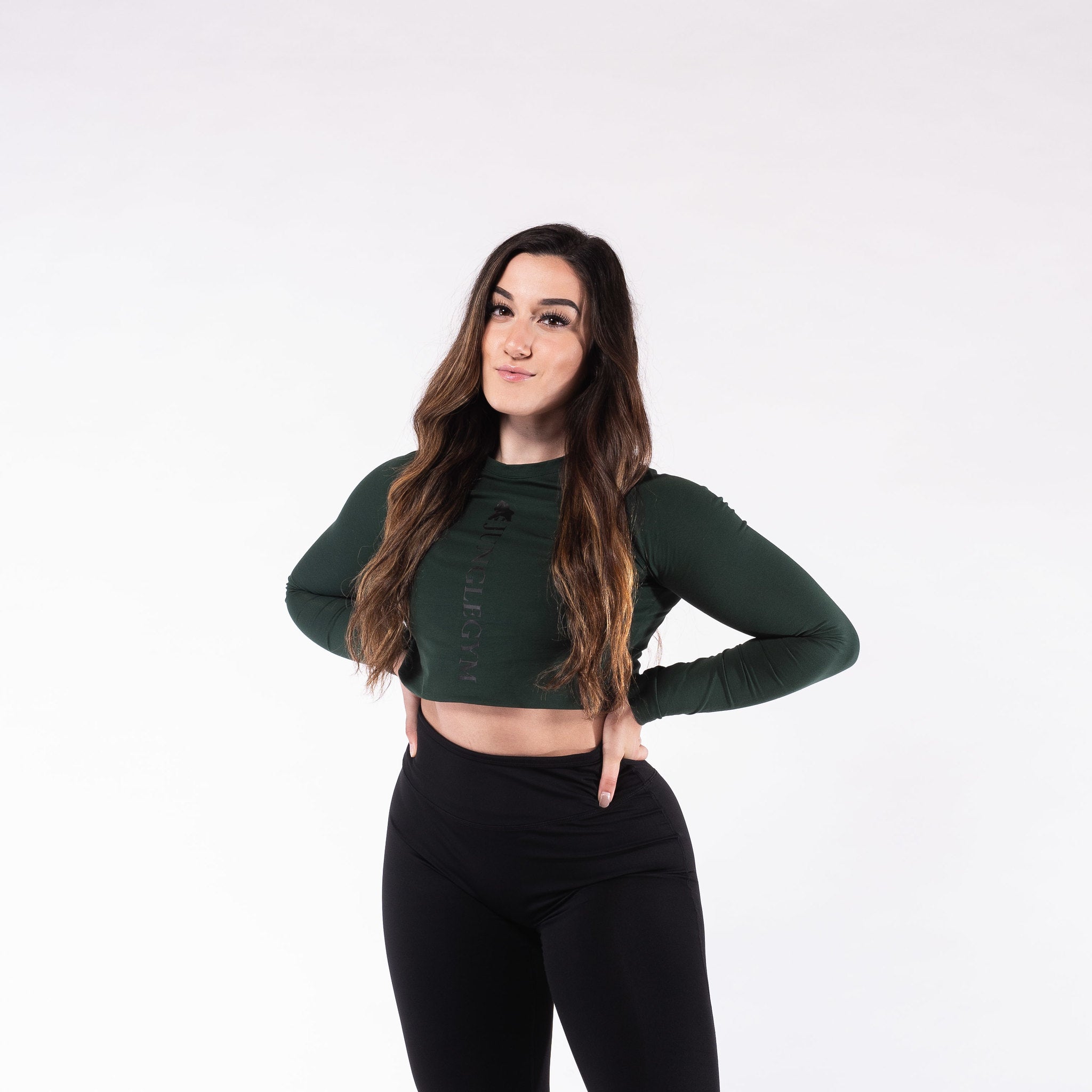 Long Sleeve Crop Top Training T-shirts - Junglegym Athletics