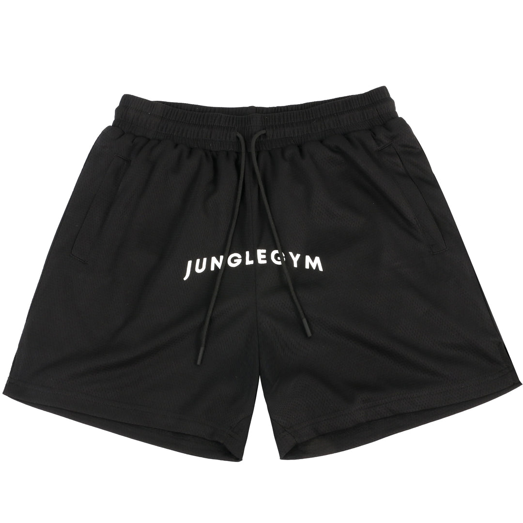 5' Double Mesh Shorts - Black - Junglegym Athletics