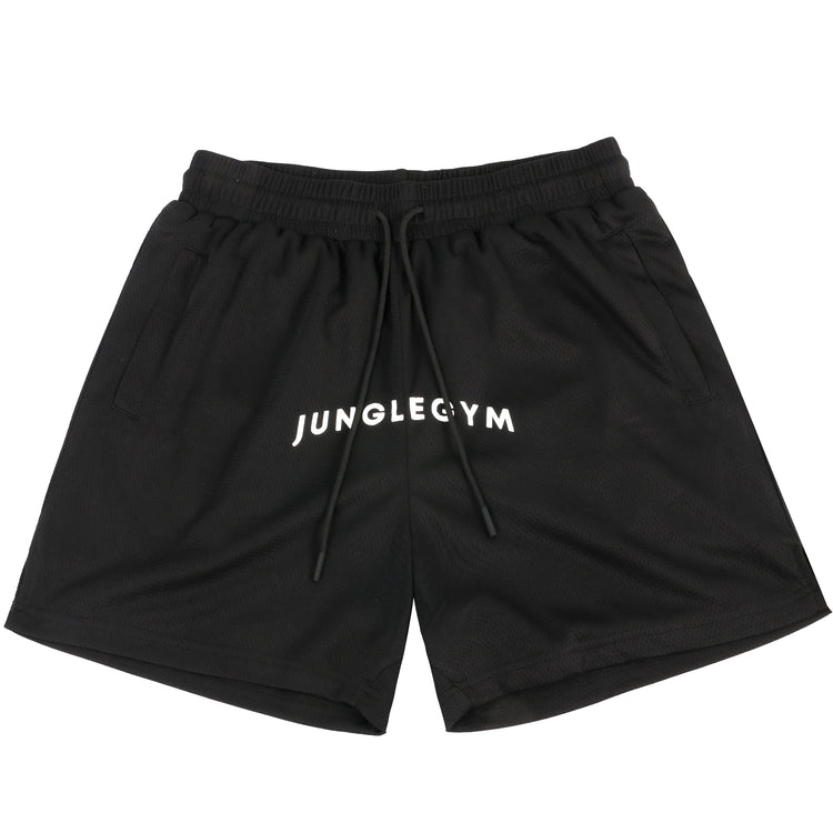 5' Double Mesh Shorts - Black - Junglegym Athletics